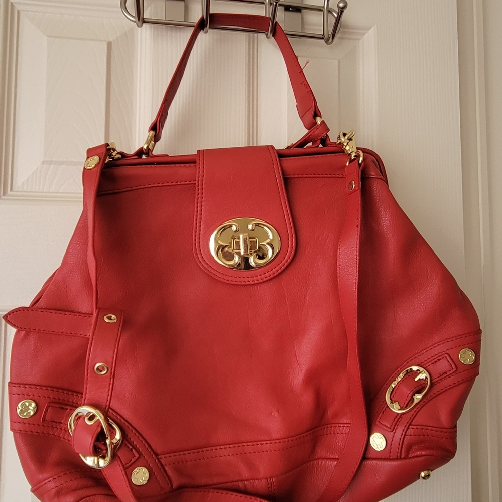 Emma Fox red leather purse